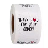 Thank You- 500pcs Sticker Roll