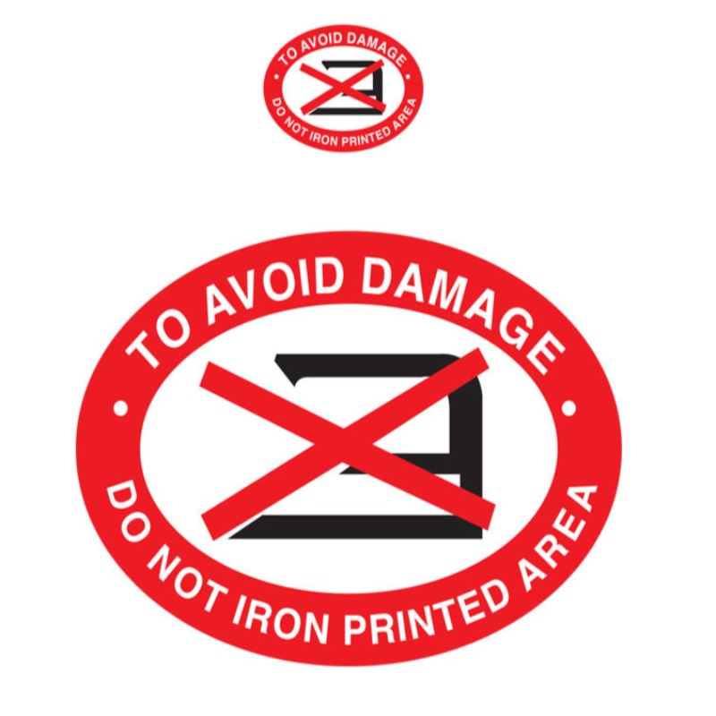 To Avoid Damage Do Not Iron On Print- 500pcs Sticker Roll