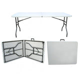 1.8m Fold in Half Plastic Folding Table